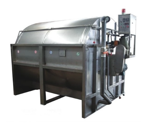 Low liquor ratio energy-saving textile belt dyeing machine