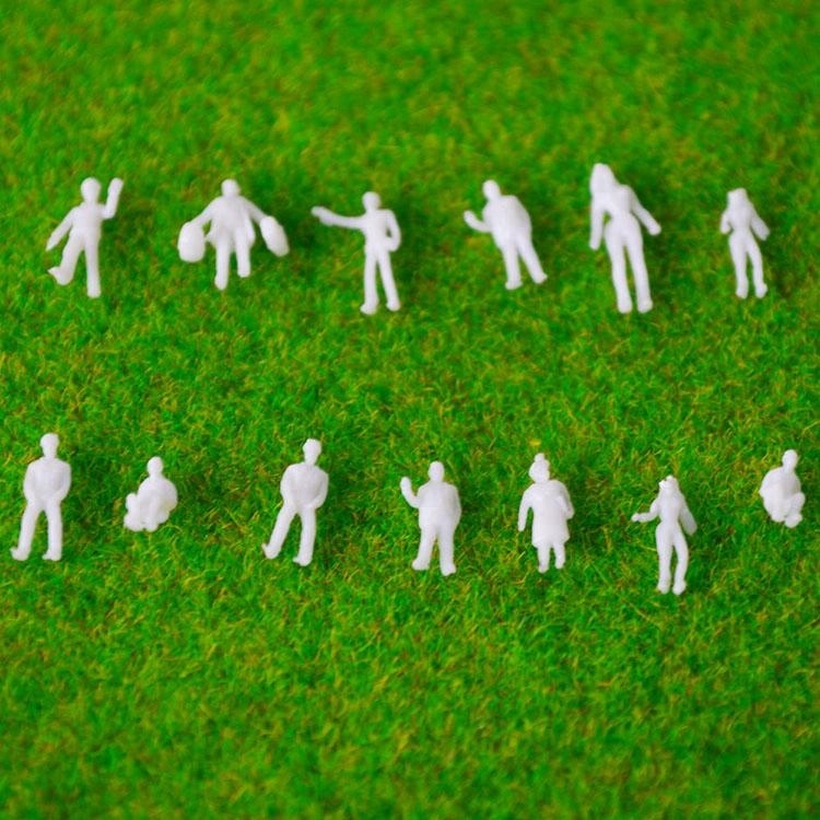 1:200 architectural scale model white figures
