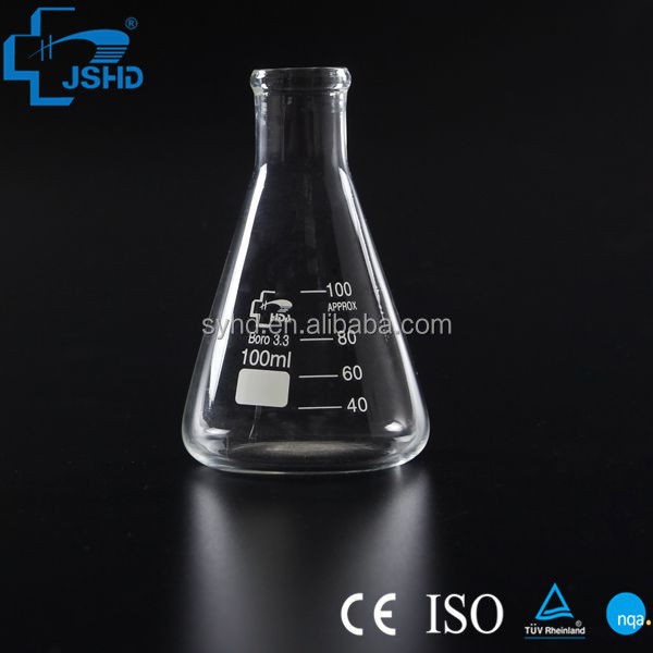Цена производителя бесплатные образцы коническая фляга 250 мл erlenmeyer фляга