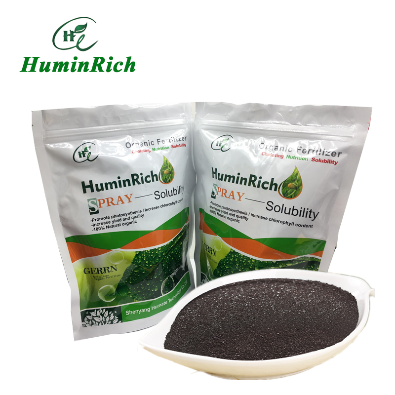 Huminrich Хорошая растворимость воды Супер калий Fulvate Humate блестящий порошок хлопья органические удобрения