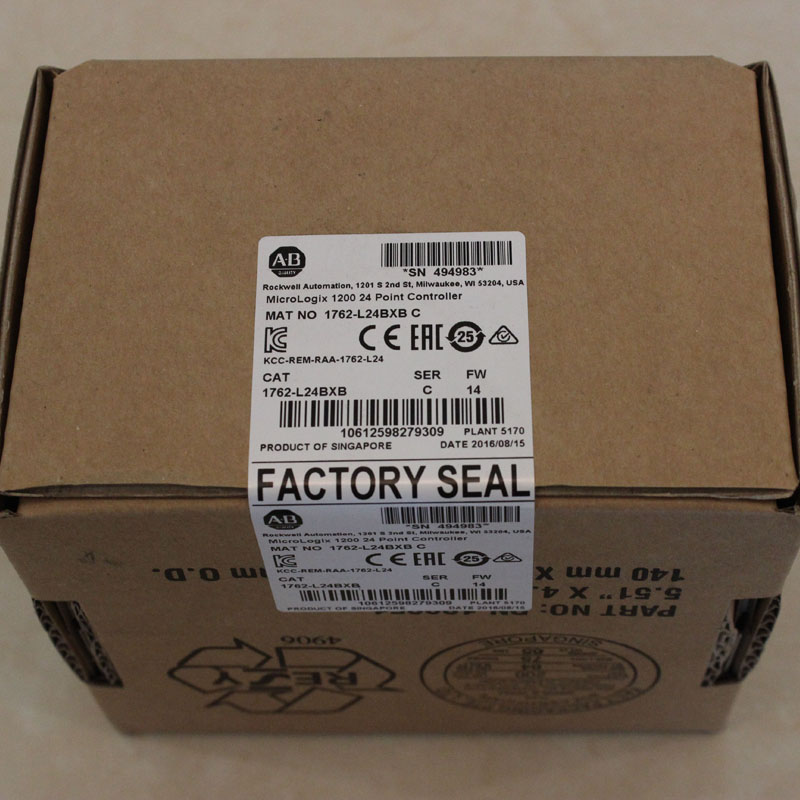 Оригинал Allen Bradley 1762-L24BXB micrologix точка контроллер PLC