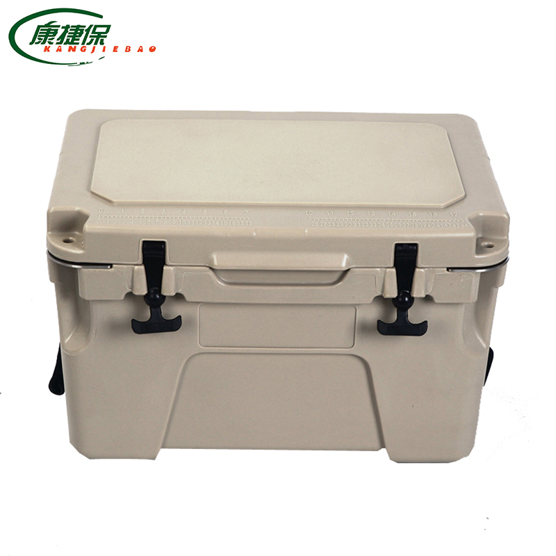 KJB 25L охладитель OEM Rotomolded открытый ящик для рыболовных снастей пластиковая портативная рыболовная коробка для продажи.