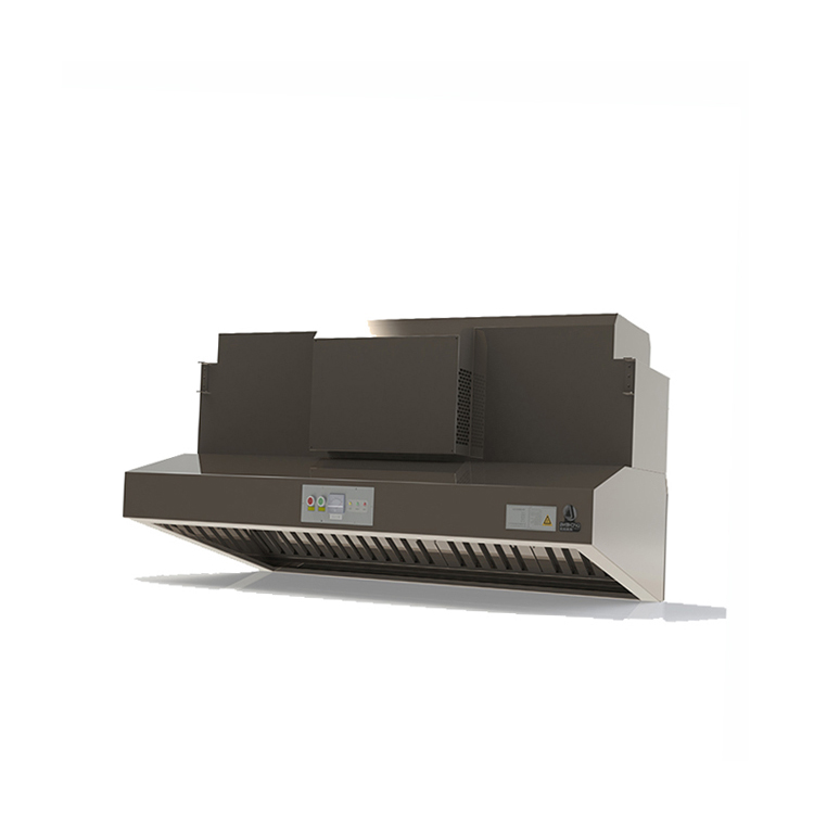 LVcheng stainless steel housing fume extractor range hood with smoking eater electrostatic air filter