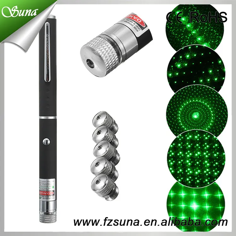 Powerful Laser Beam Light Professional 5in1 Red Blue Green Laser Pointer