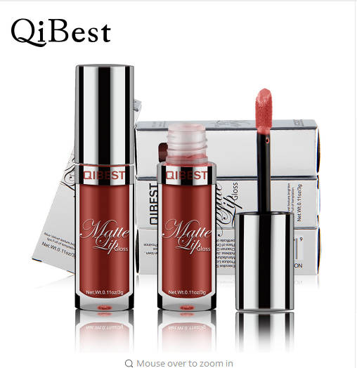 Подарочный набор Qibest, 3 шт., нюдовый блеск для губ, матовая долговечная шелковистая Соблазнительная водостойкая увлажняющая Матовая жидкая губная помада, качество Губ