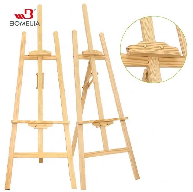 High Quality 8*15cm Mini Easel With Canvas For Kids Solid Wooden Easel Canvas Small Easel Multi Size