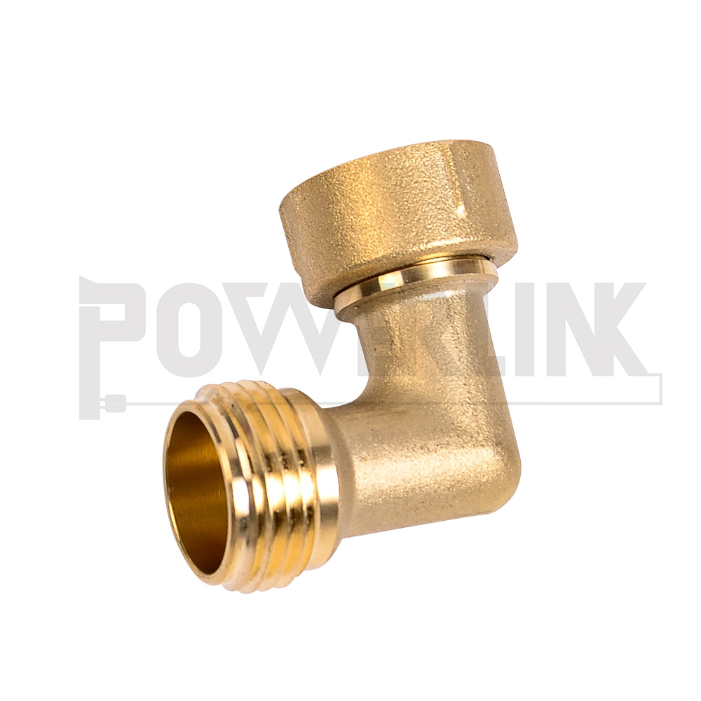 JT01 3/4 "RV садовый коннектор 90 градусов латунный Шланг Локоть Фитинг Быстрый поворотный Соединительный адаптер с 2 прижимными шайбами
