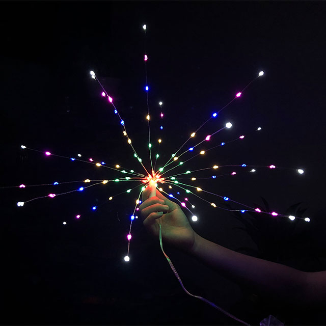 Светодиодные фейерверки Fairy Lights, 8 режимов затемнения светодиодные Струнные огни с пультом дистанционного управления, 150 светодиодные декоративные световые огни