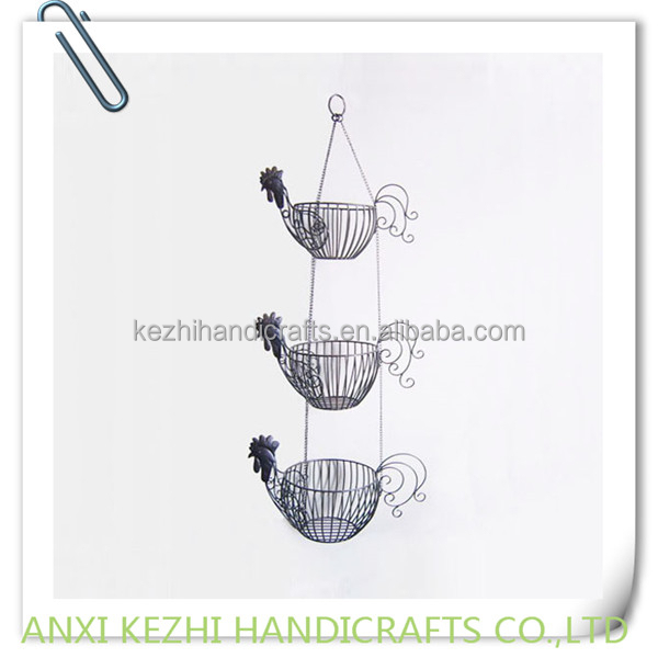 3 tier cock hanging basket