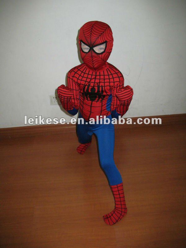Spiderman дети полный тело спандекс костюм