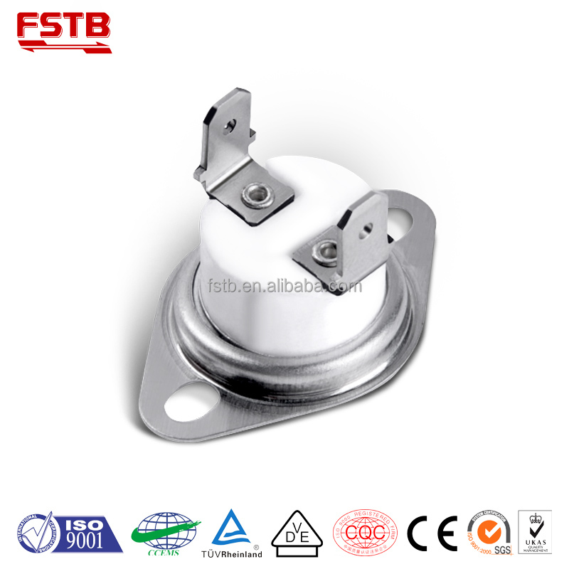 Bimetal Thermostat FSTB CQC TUV Approved KSD301 Mechanical Bimetal Type Iron Thermostat