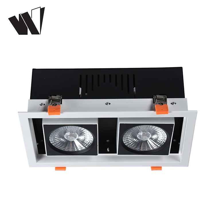 Wholesale factory custom COB 24w 30w 40w 50w recessed led grill light