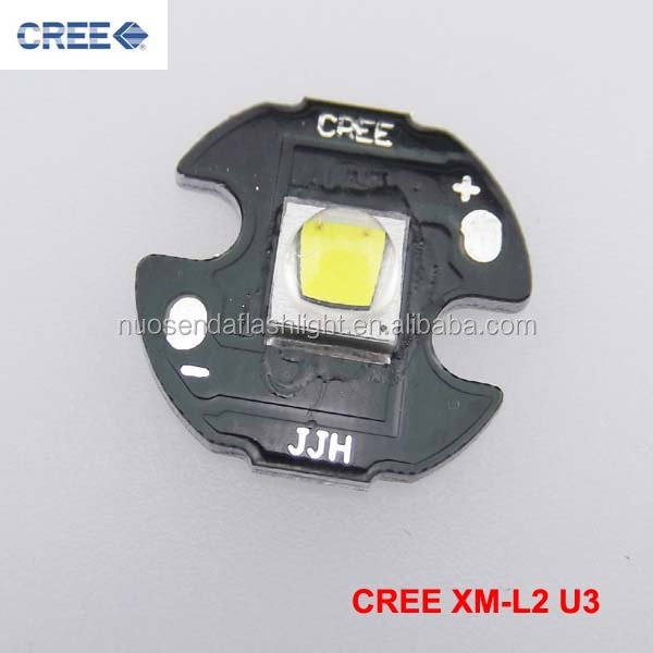 1xCREE XM-L2 U3 холодный белый Светодиодный излучатель с 16 мм алюминиевой нагревательной звездой