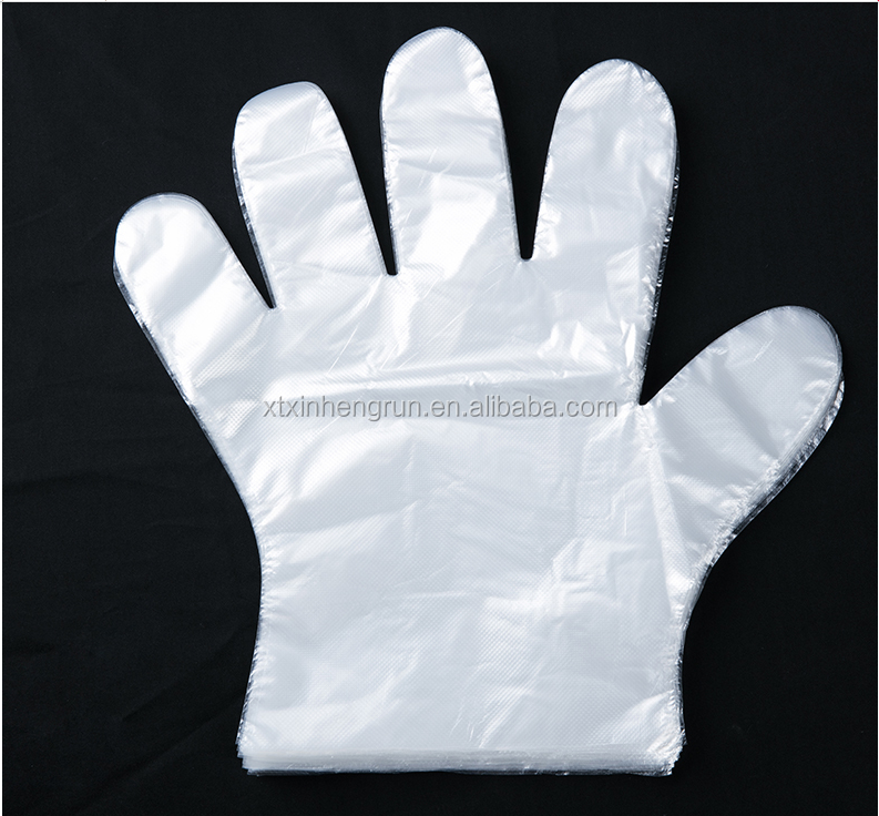 Одноразовый Прозрачный HDPE защитные перчатки PE для медицинских