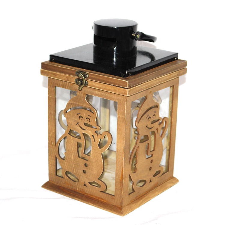 Wooden House Shape Hanging Wedding Candle Holder
