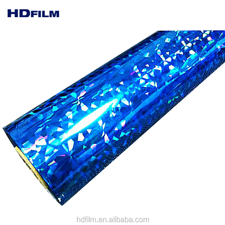 Flower Design Printing Water Resisting Hot Stamping Fabric Cosmetic Jar Blue Color Toner Foil