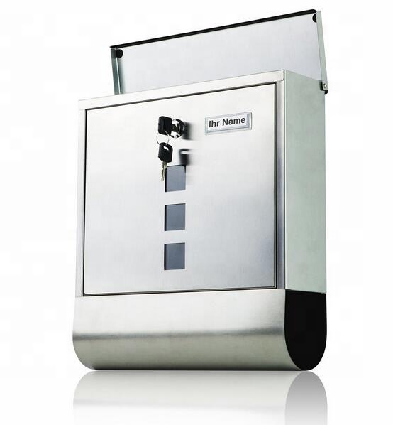 High quality stainless steel wall mounted post box mail box