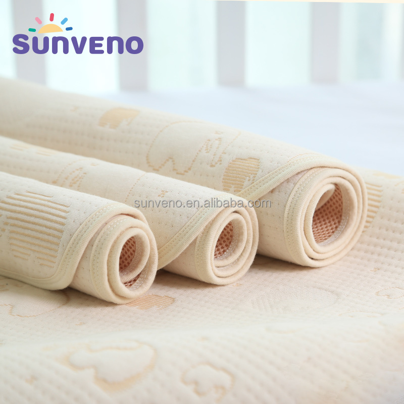 Детские пеленальные подушки SUNVENO, 5 слоев, пеленки для новорожденных, водонепроницаемые пеленки для детской кроватки, многоразовые прочные пеленки