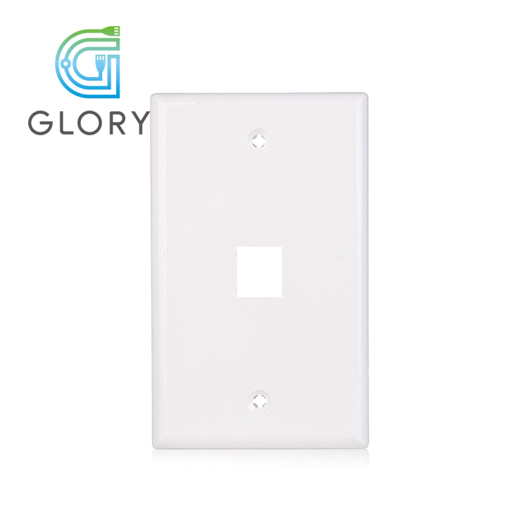 1 порт Keystone RJ45 сеть Cat6 Cat5e Ethernet настенная пластина Glory