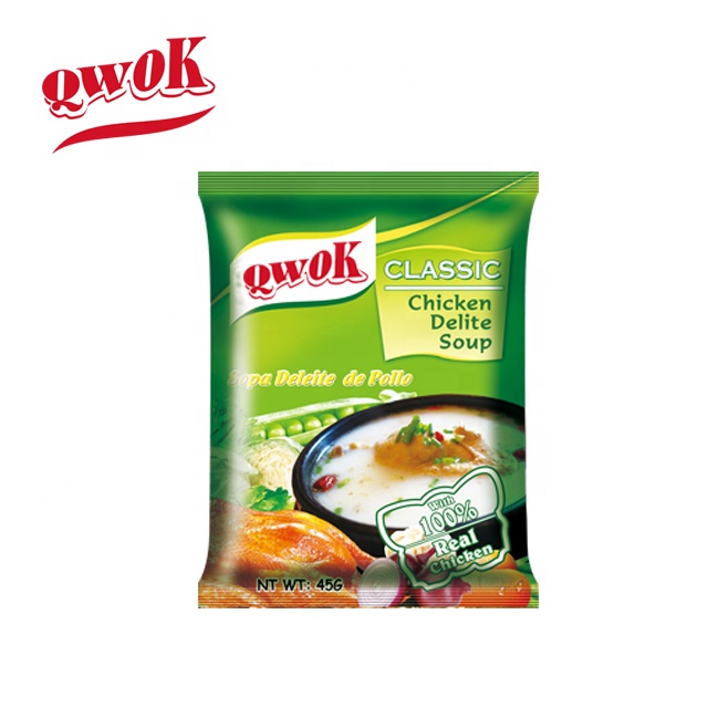 Qwok Классический куриный дельит суп мгновенный суп OEM услуги Sopa Deleite де Pollo