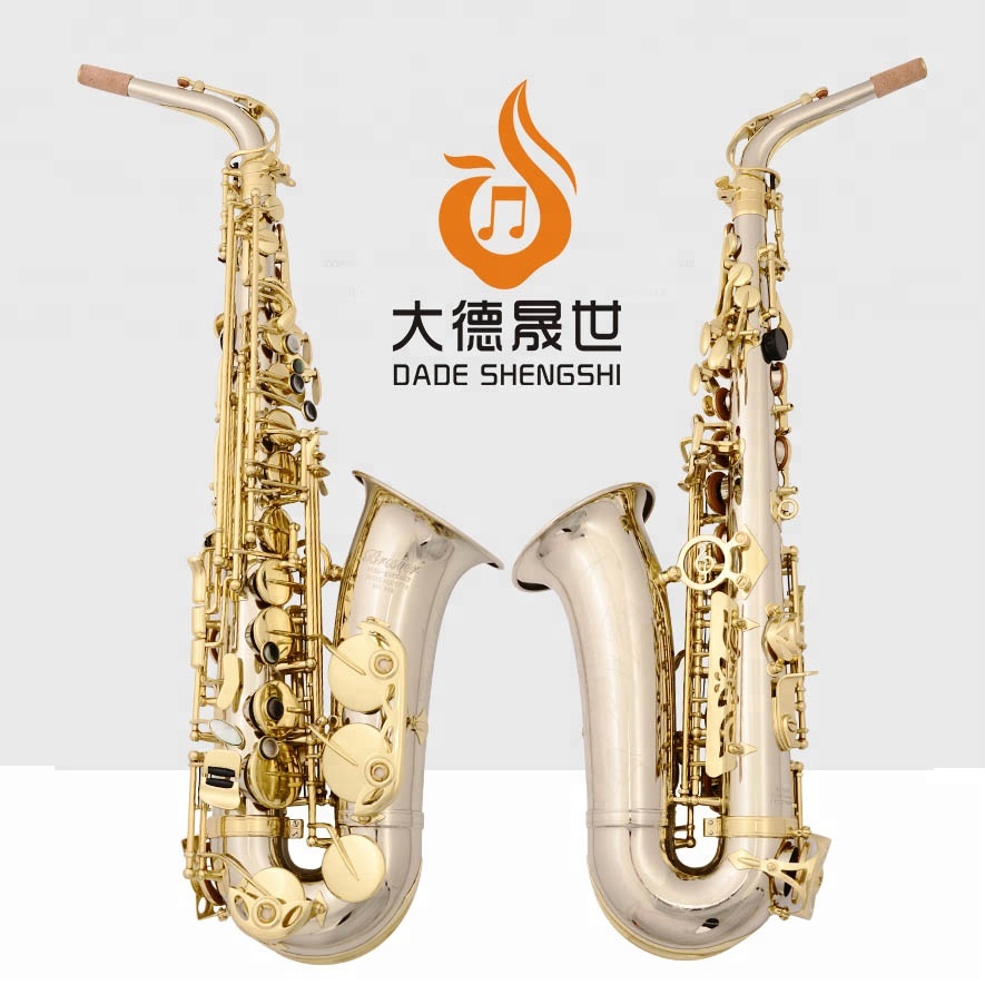 Accept OEM Dasheng Music DSAS-713 Professional White Brass Pro Дешевые саксофоны
