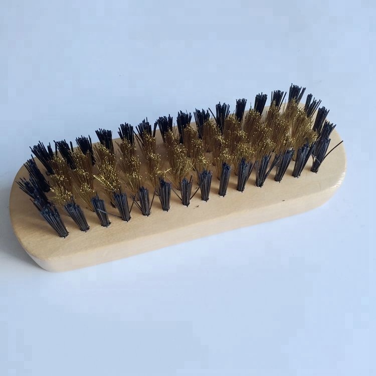 Замшевые щетка для нубука с латунной щетиной, щетка для замши nubuck Cleaner
