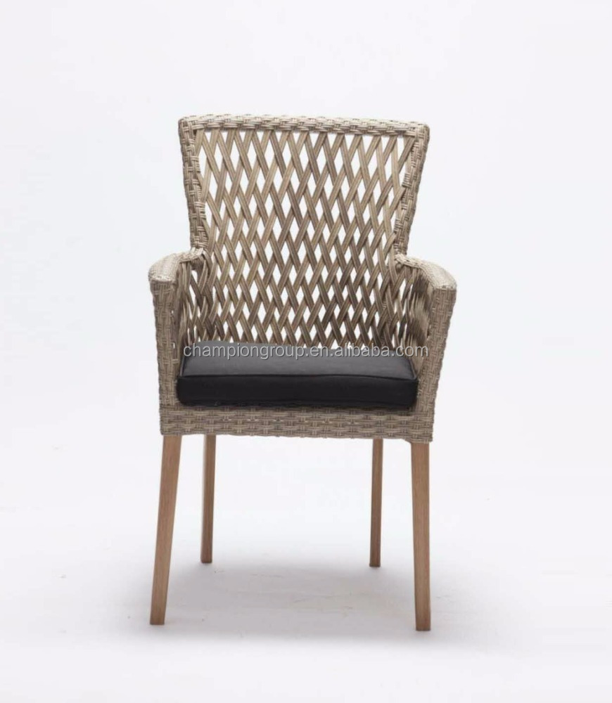 Factory price Vintage Outdoor Rattan Wicker Leisure Dining Chair