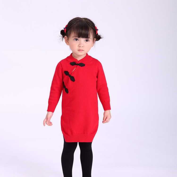 Оптовая продажа От 1 до 5 лет без рукавов хлопок Cheongsam конструкции платье для маленьких девочек