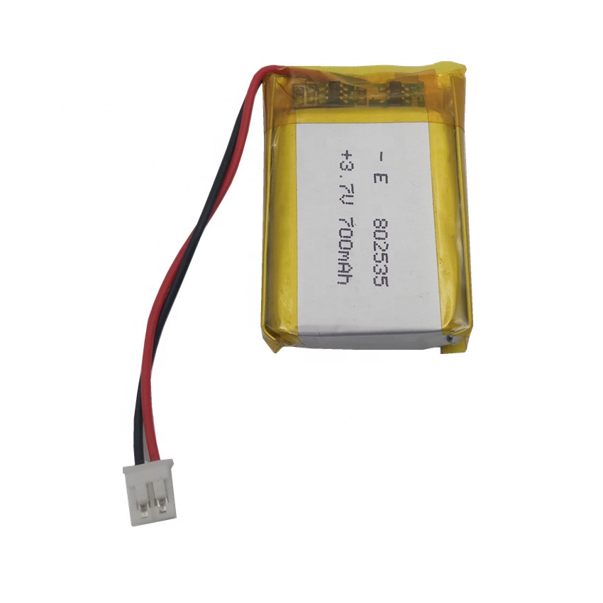Перезаряжаемый lipo 802535 3,7 V 700mAh литий-полимерный литий-ионный аккумулятор с pcm