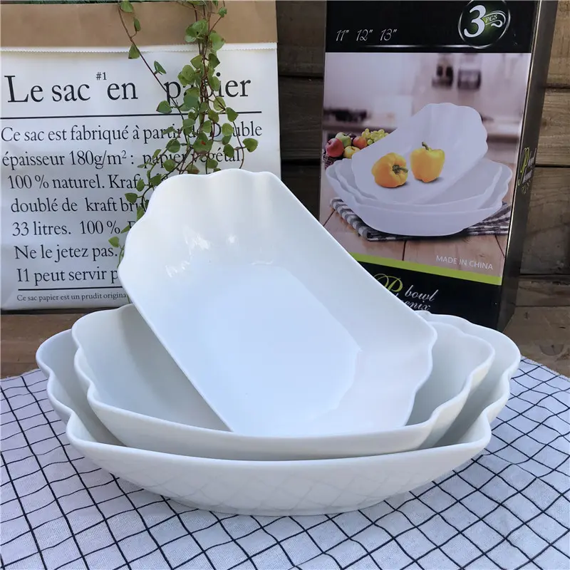 Керамическая тарелка для фруктового салата с новым дизайном и хорошим качеством