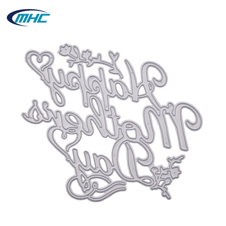 New Design Happy Mothers' Day Cutting Dies for Scrapbooking Card Making Metal Craft Dies