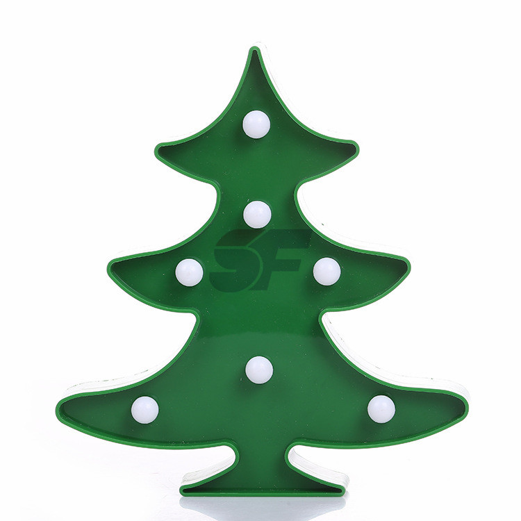 Led Modelling Lamp Christmas Tree Shape Decorate Light Kid's Room Night Light