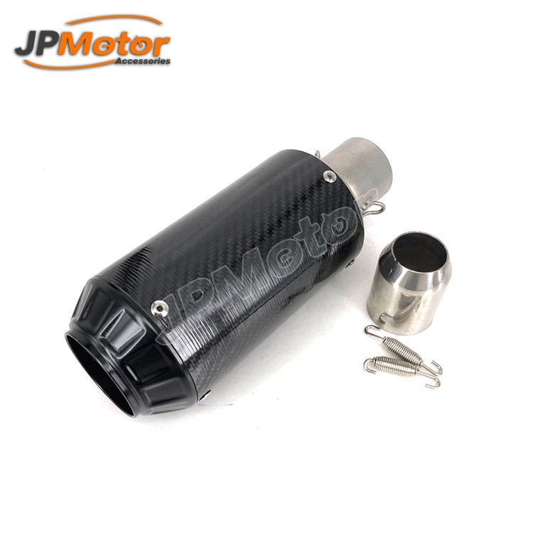 JPMotor модифицированный глушитель выхлопной трубы мотоцикла скутера питбайка грязи углеродного волокна Мотокросс для R1 R6 ZX6R ZX10 150cc 125cc
