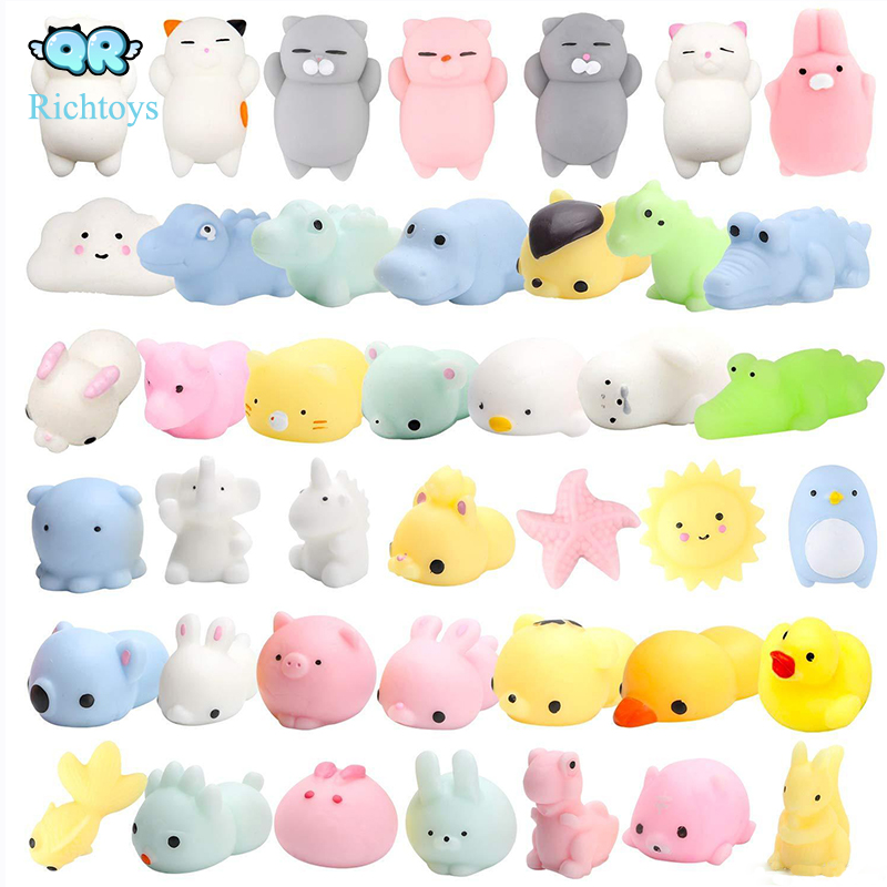Оптовая продажа Squishies замедлить рост резиновые Моти Squeeze Силиконовые Анти стресс игрушки