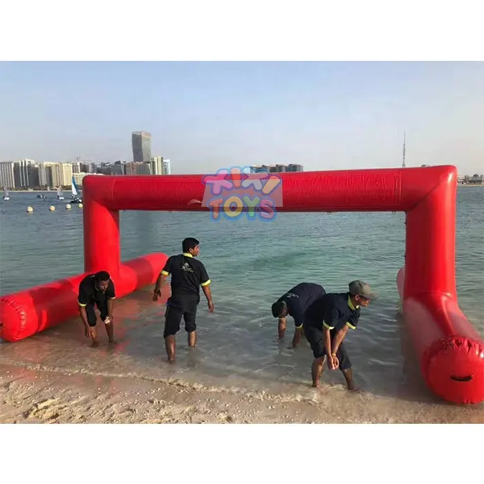 Airtight Inflatable Water Floating Arch For Swimming Race Inflatable Start Finish Water Match Gate Arch
