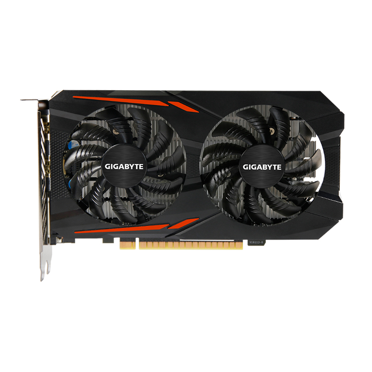 GIGABYTE 2018 популярная видеокарта NVIDIA GTX1050 Ti с oc4 G GDDR5, используемая игровая видеокарта