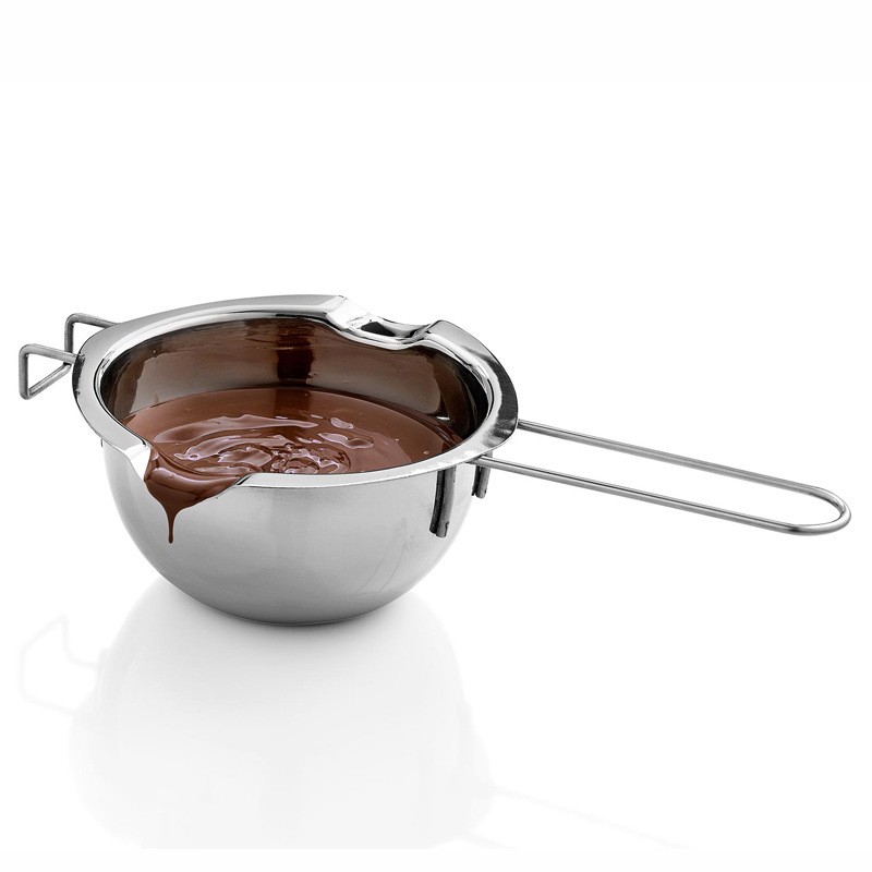 400ml 304 stainless Steel chocolate fondue pot Stainless Steel Universal Double Boiler pot Cheese Caramel melting pot