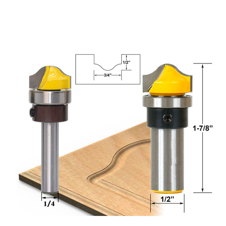 L-N008 1 шт. 1/4 "8 мм 1/2'' хвостовика Концевая фигурная фреза «псевдофиленка»-Карбидное наваренное резец инструмент фреза по дереву, обработки зазубрин на резак для деревообработки