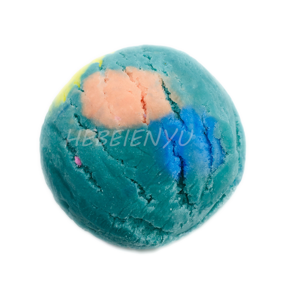Organic Lemon Peppermint Ice Cream Scoop Bubble Bar Bubble Bath Custom Private Label Free Style Shape