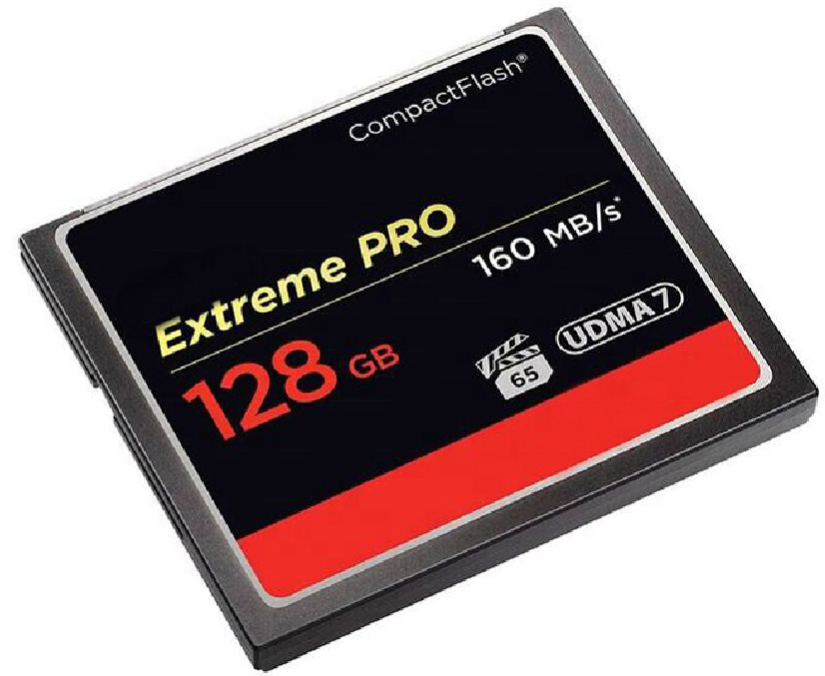 Карта памяти 128 ГБ Extreme PRO CF Compact Flash Card 1067X 160 МБ/с.