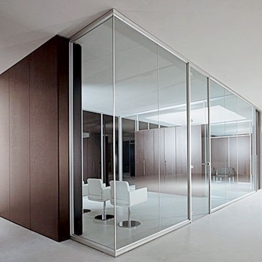 Модульная алюминиевая стеклянная перегородка morden office workstation design
