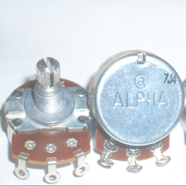 Для гитарного потенциометра ALPHA 24 Type B25K B250K A500K B1M A1M