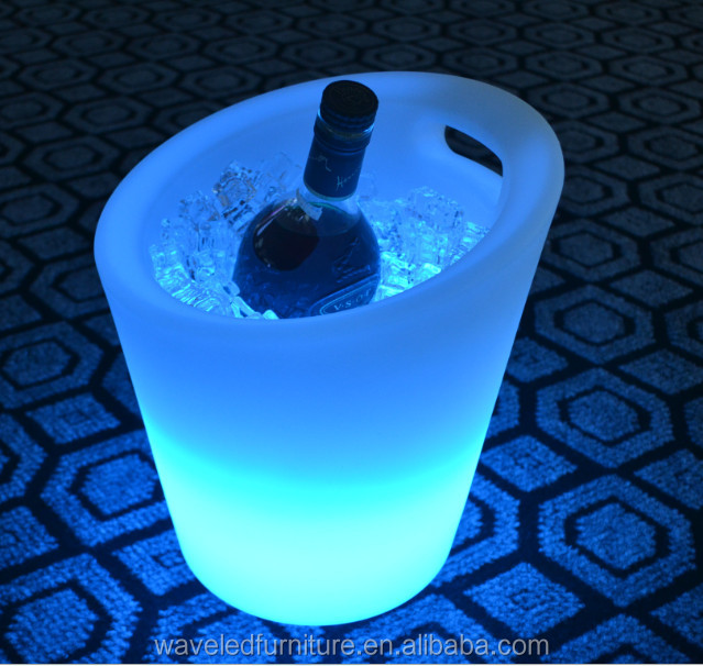 Портативный 16 изменение цвета Ice Cooler освещение Led ведро льда для бара