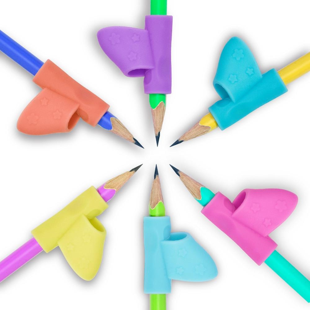 Silicone Holder Pen Writing Aid Grips Posture Correction Tool for Pencils