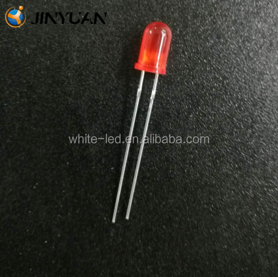 5mm LED Diode Red Diffused leds 300-500mcd for indicator