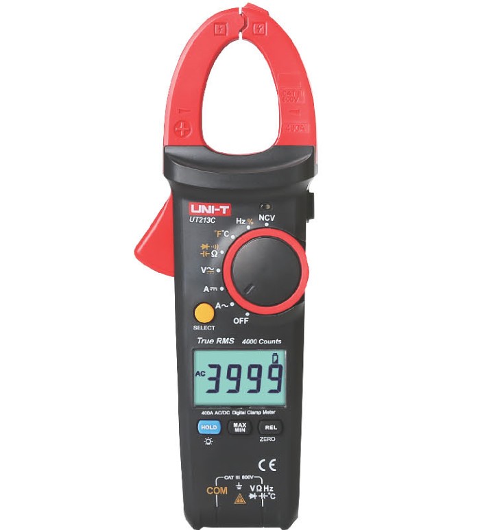 UT213C Series 400A True RMS Clamp Digital Meter UT213C Series 400A True RMS Clamp Digital Meter with Flashlight