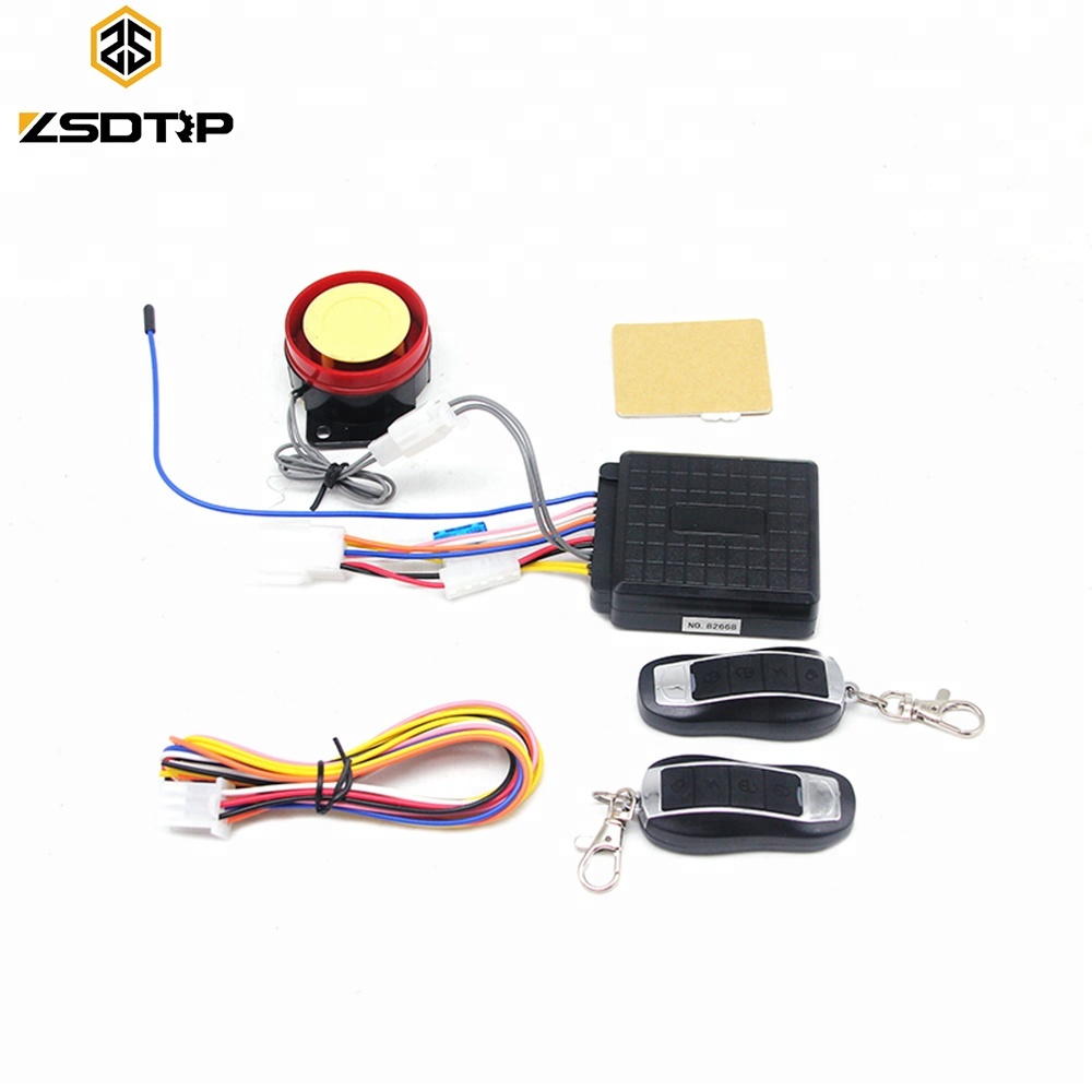12V 125db мотоцикл велосипед Скутер с дистанционным управлением запуска двигателя без ключа Анти-кражи Рог безопасности MP3. Сигнализация
