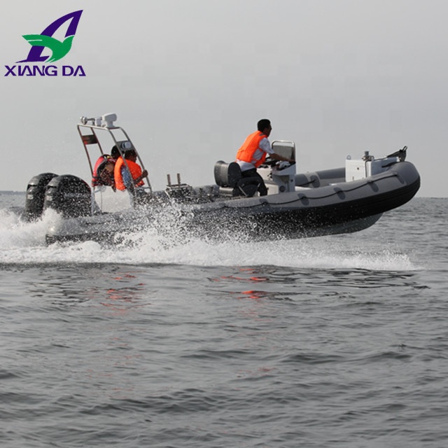 Luxury aluminum rigid inflatable boat for sale