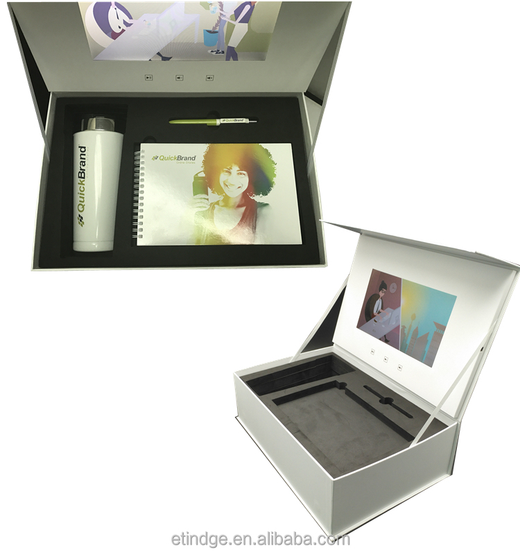 ЖК-видеоэкран ETG 2,4 дюйма, 4,3 дюйма, 5 дюймов, 7 дюймов, 10 дюймов, поздравительная брошюра, коробка для открыток