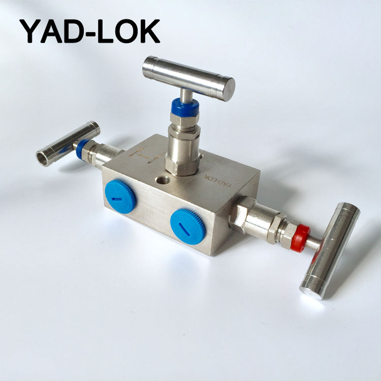 YAD-LOK 6000psi игольчатый клапан, трехклапанный коллектор